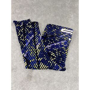Athleta Leggings Women's Size Small Blue‎ Yellow Athleisure Gym Modern Bright